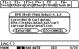 BMI screenshot